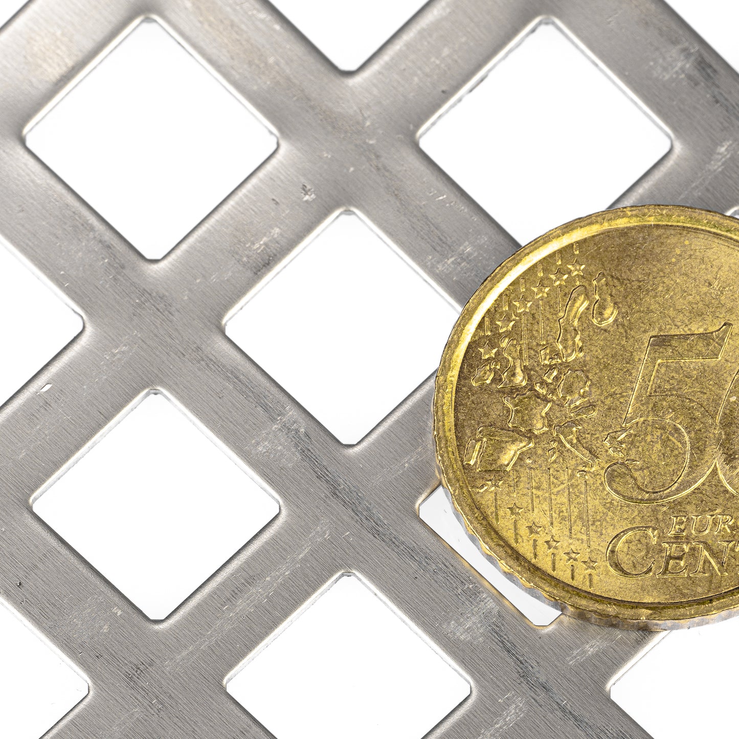 Lochblech Edelstahl 1.4301 Blank QG10-15 t=1,0mm