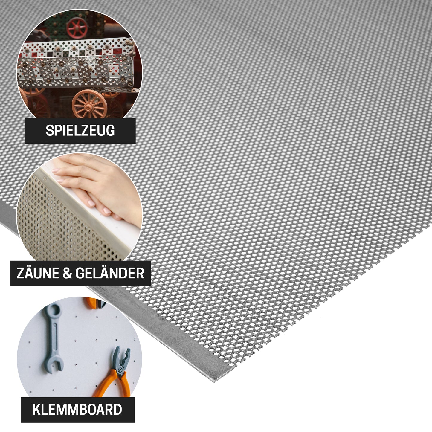 Lochblech Stahl Blank HV2-2,5 t=1,0mm