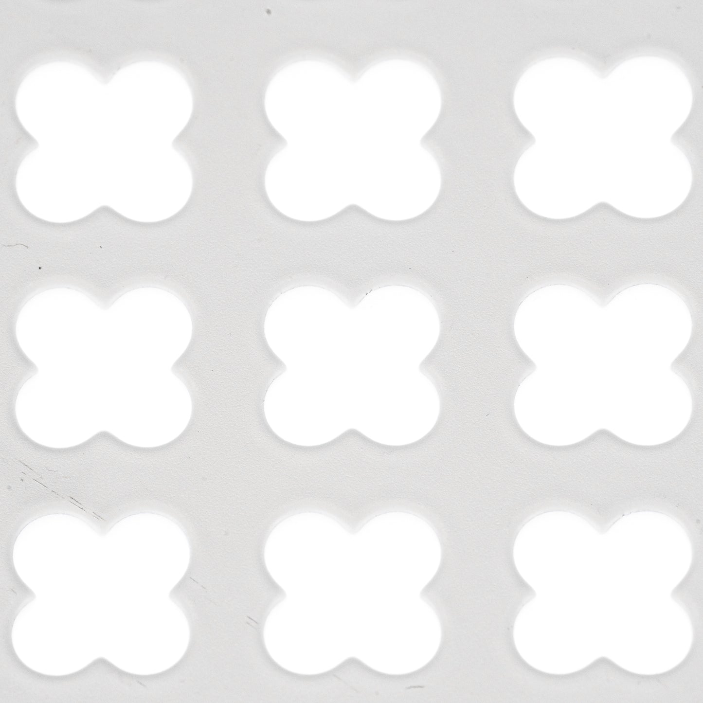 Lochblech Stahl Blank Farbe Weiss Kleeblatt 12-20 t=1,5 mm