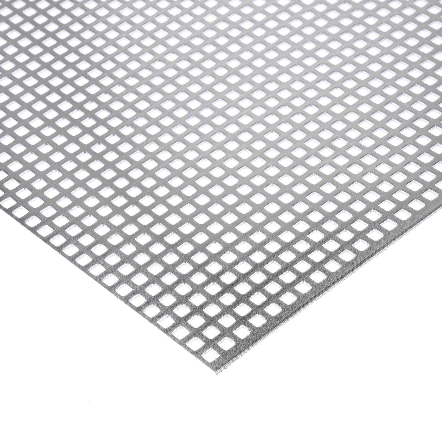 Aluminium Lochblech QG5-8 in 1,5 mm Stärke – Quadratlochung in geraden Reihen