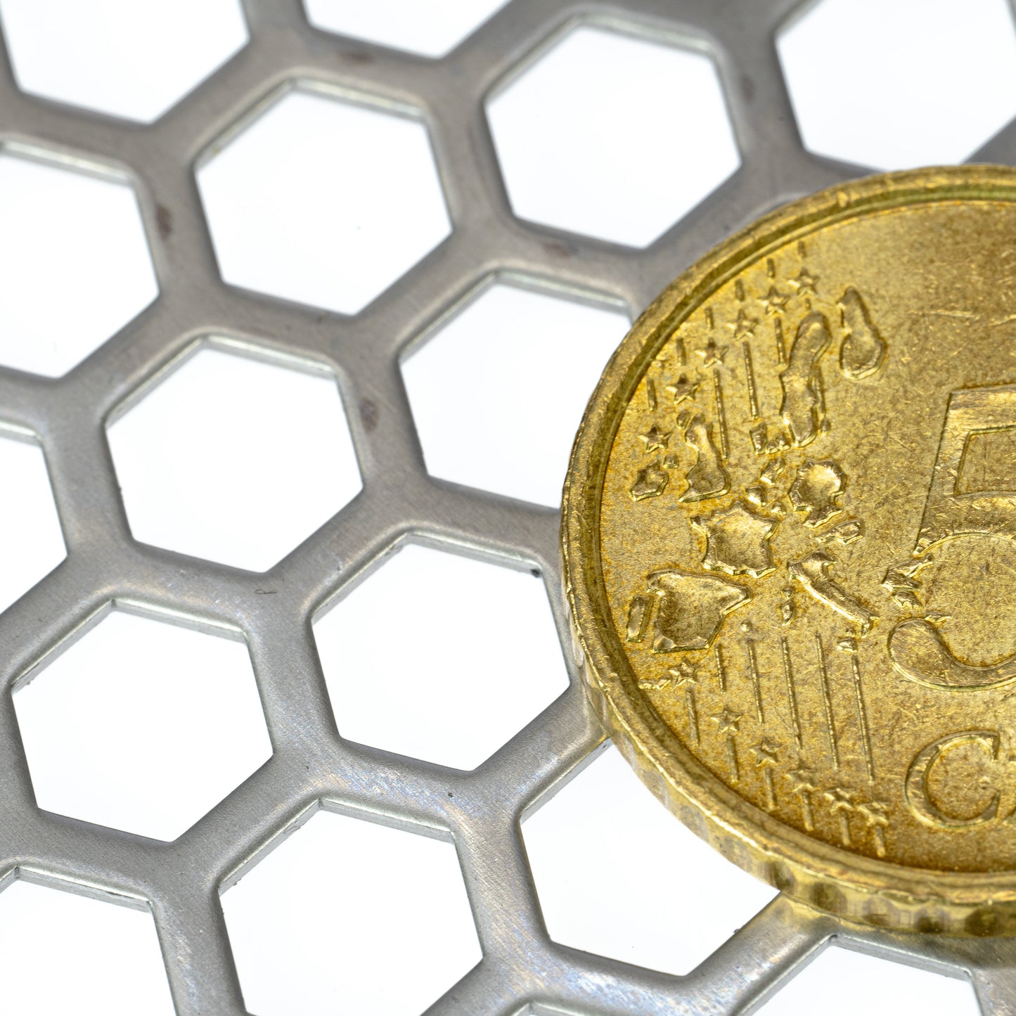 Lochblech Edelstahl Hexagonal HV7-9 t=1,0mm