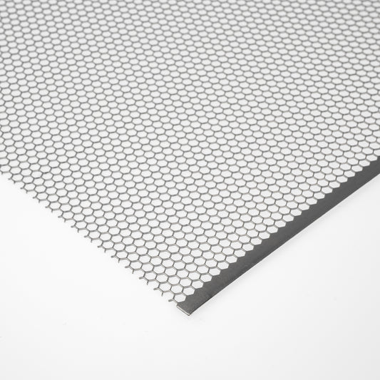 Stahl Lochblech HV4,5-5 in 1 mm Stärke – Hexagonale Löcher