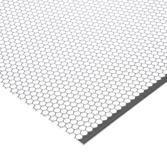 Aluminium Lochblech HV6-6,7 in 1,5 mm Stärke – Hexagonallochung in versetzten Reihen