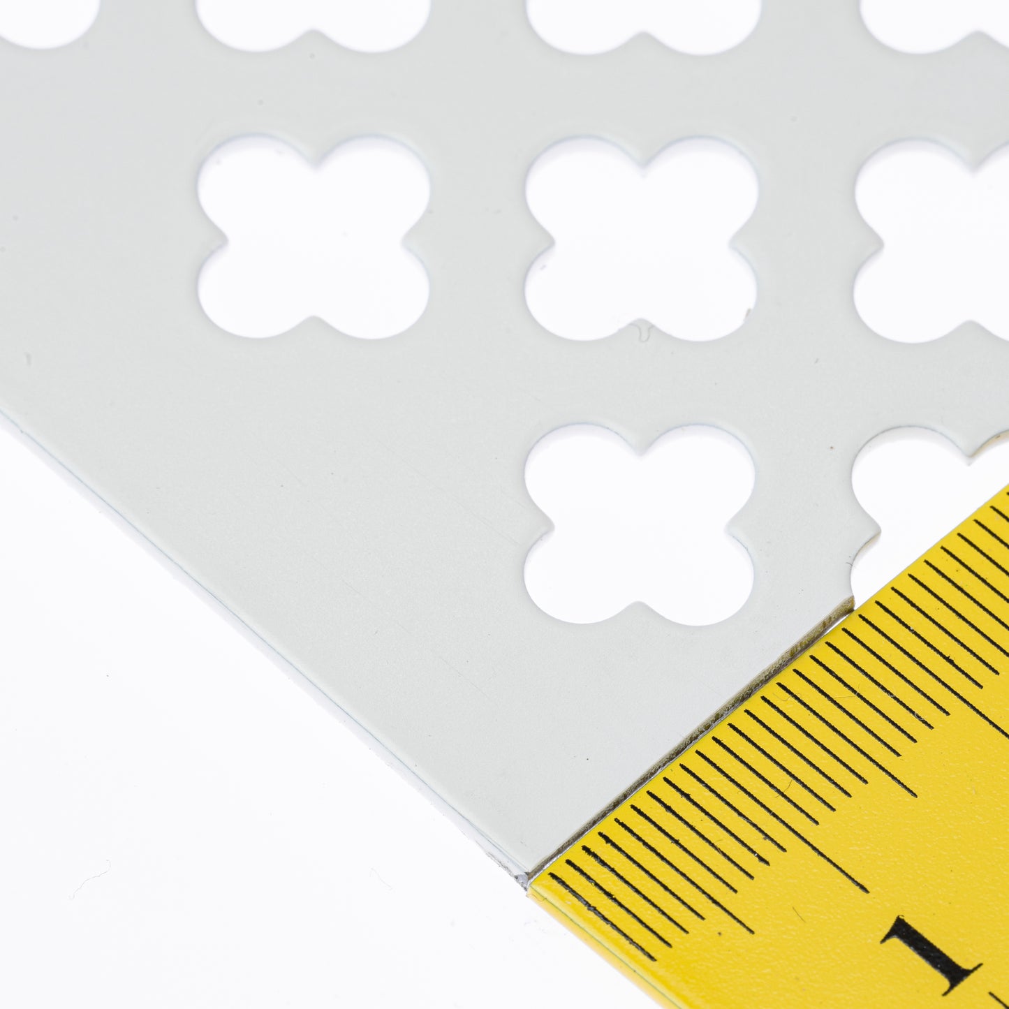 Lochblech Stahl Blank Farbe Weiss Kleeblatt 12-20 t=1,5 mm