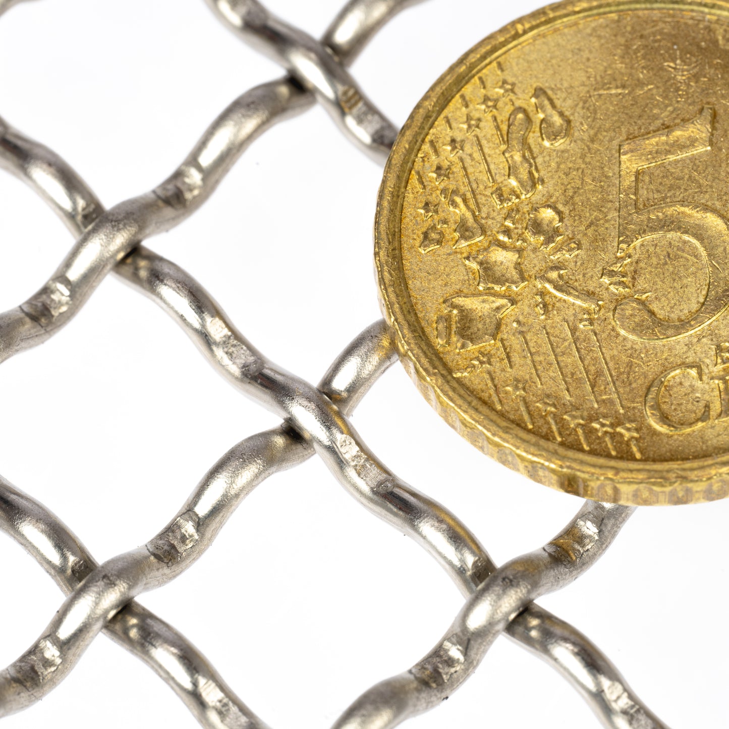 Wellengitter Edelstahl 1.4301 Blank MW10x10 t=2,0mm