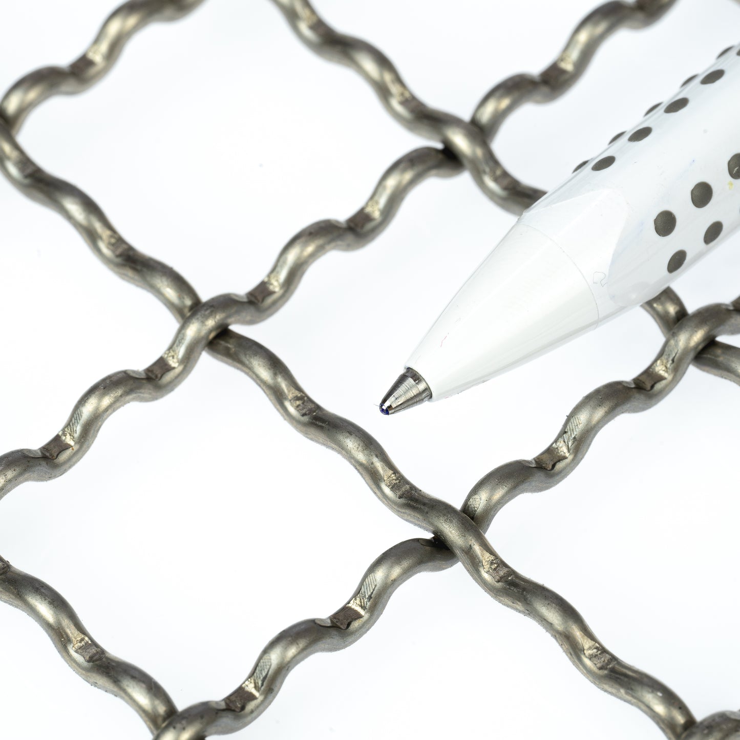 Wellengitter Edelstahl 1.4301 Blank MW20x20 t=2,5mm