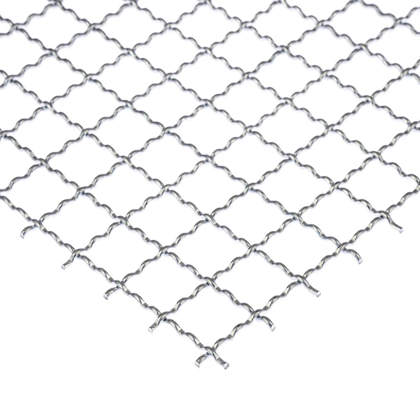 Stahl verzinkt Wellengitter MW20x20 in 2 mm Drahtstärke