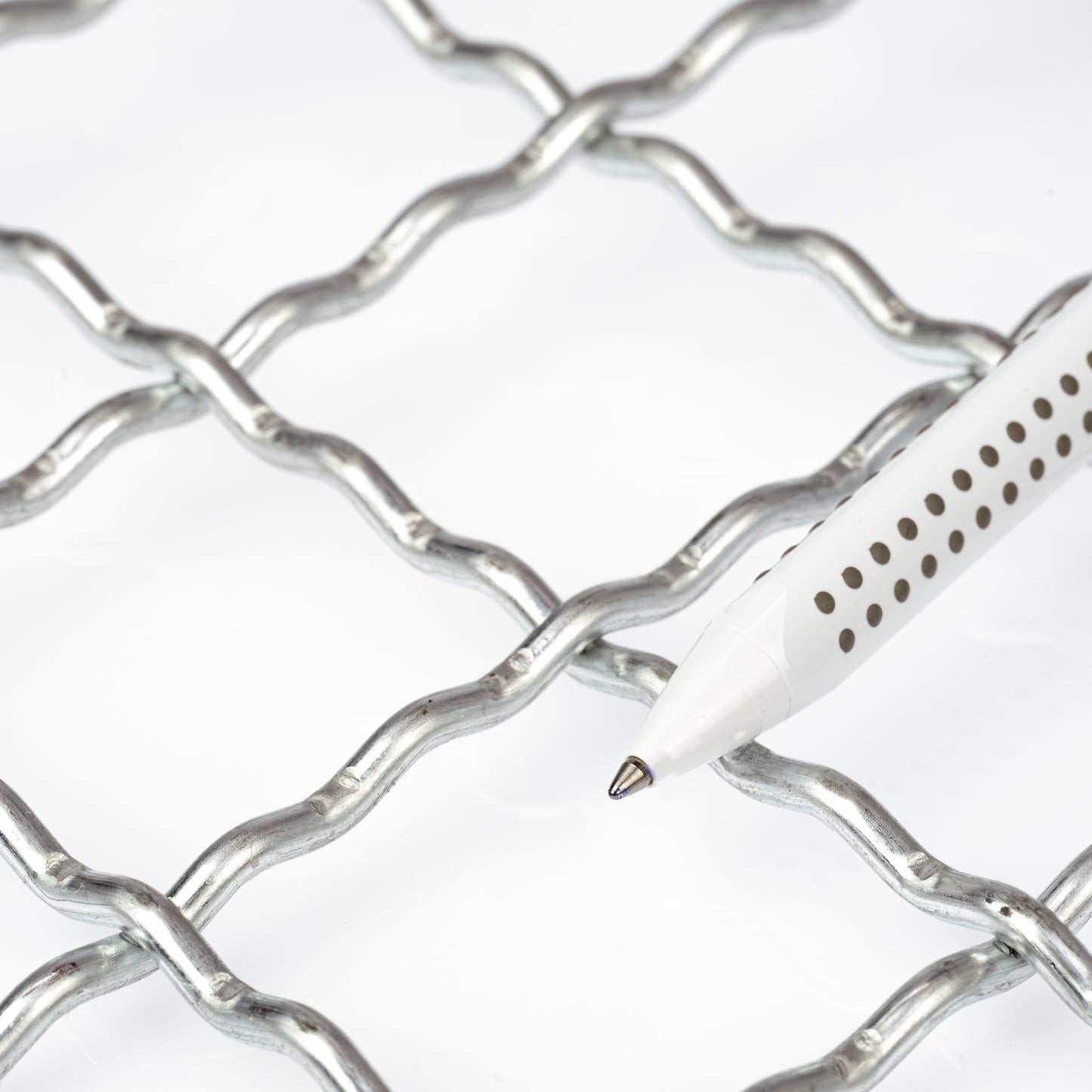 Wellengitter Edelstahl 1.4301 Blank MW40x40 t=4mm