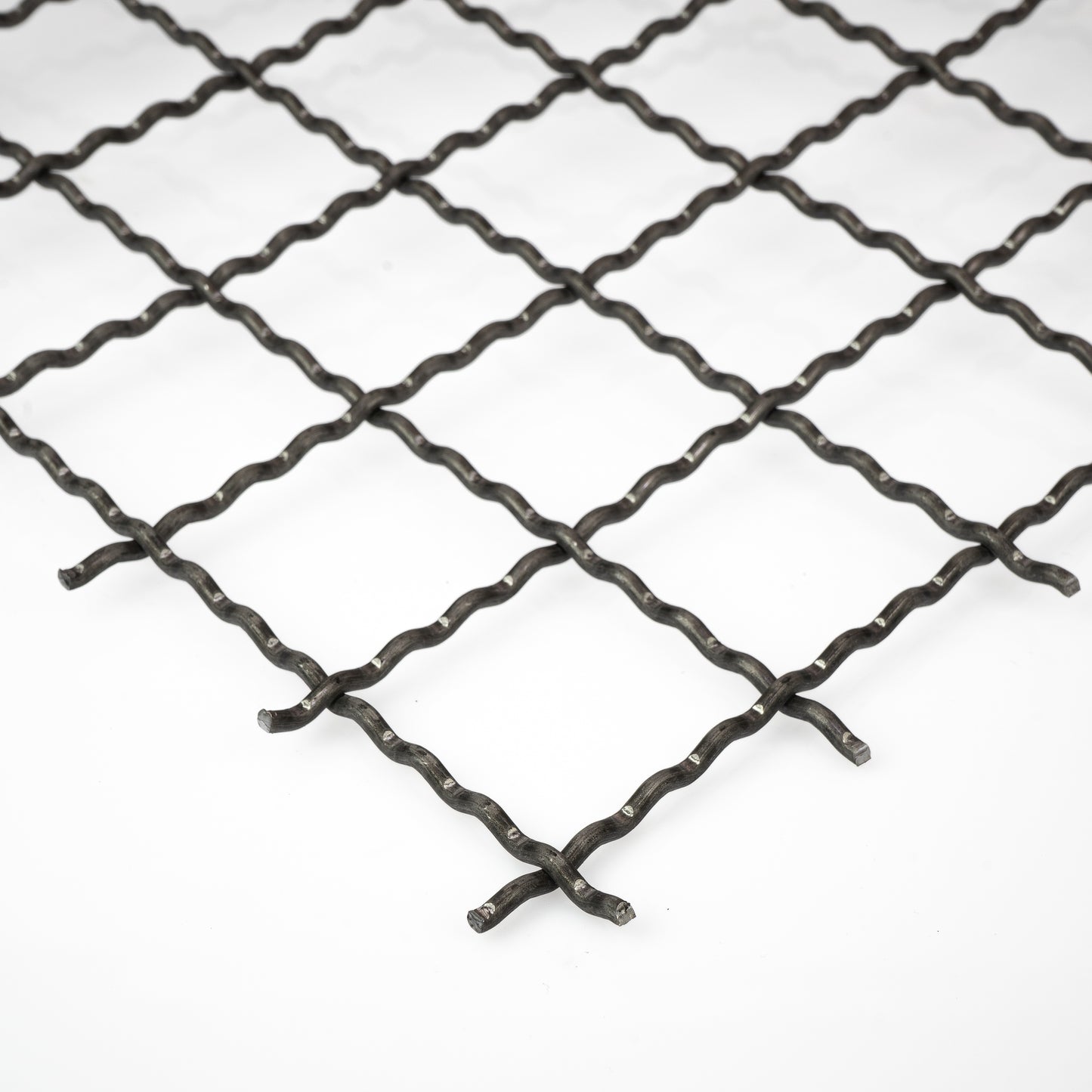 Stahl Wellengitter MW50x50 in 4 mm Drahtstärke