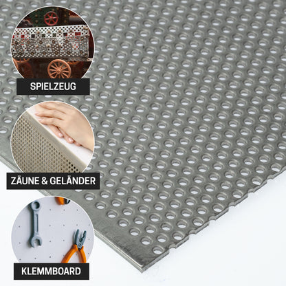 Lochblech Edelstahl 1.4301 Blank RV2-3,5mm t=1,5mm