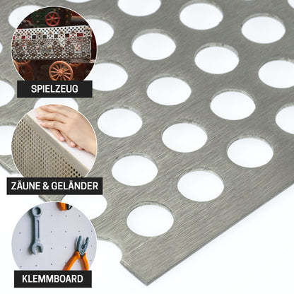 Lochblech Edelstahl K240 RV10-15 t=1,5mm