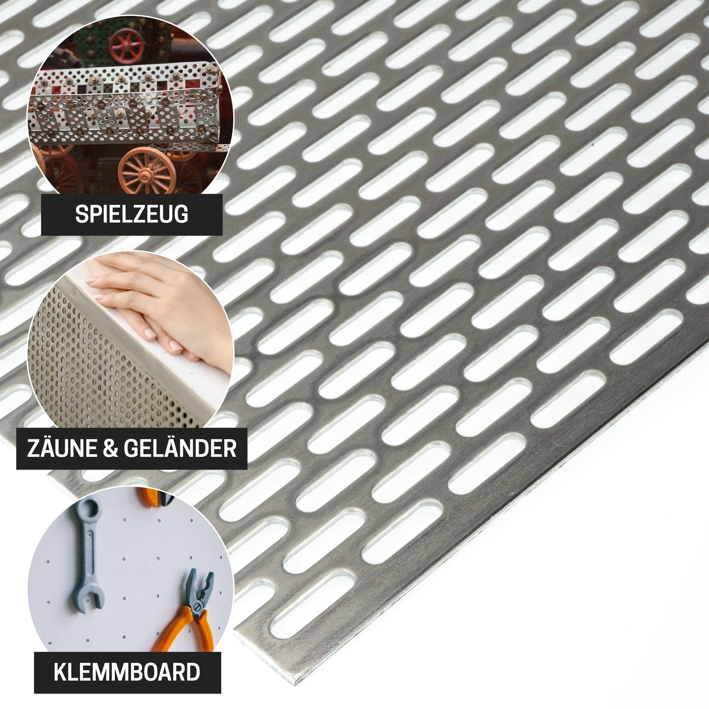 Lochblech Aluminium Langloch LV 5x20 t=2,0