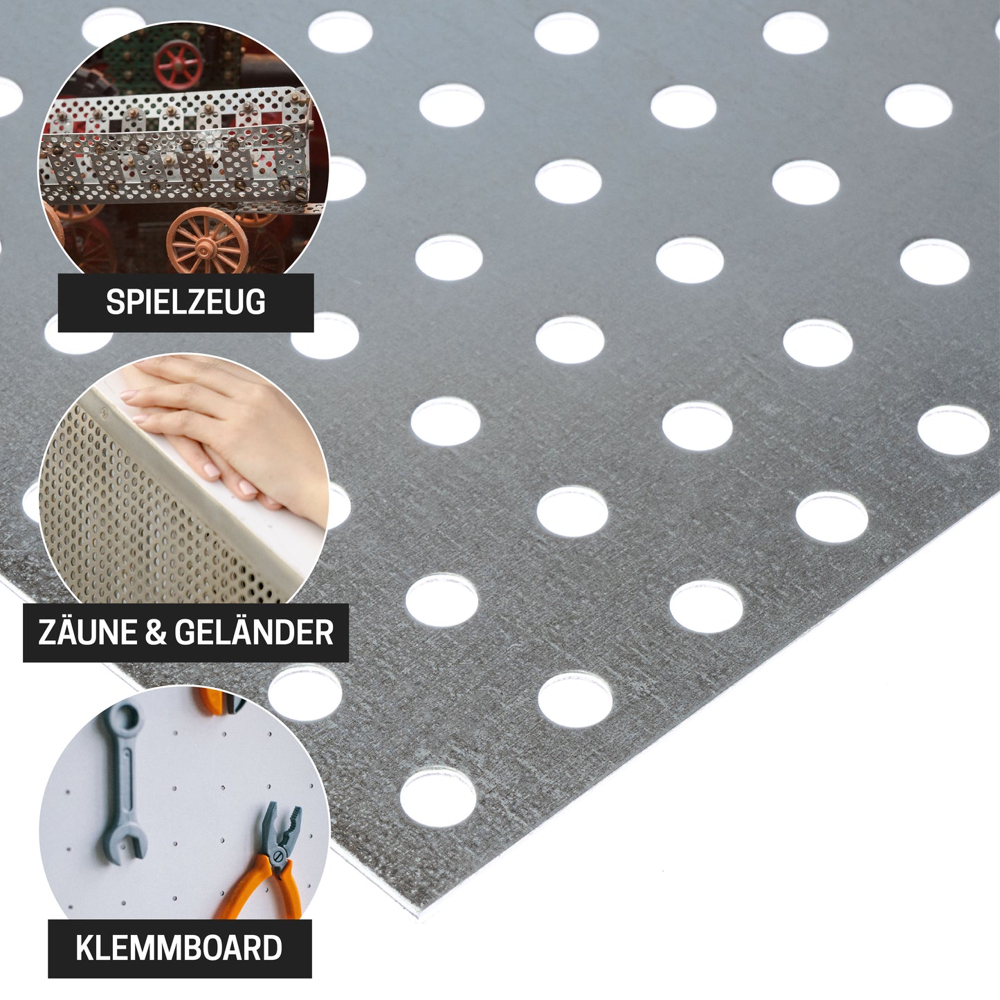 Lochblech Stahl verzinkt RG10-25,9 t=1,5mm