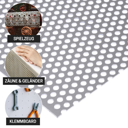 Lochblech Aluminium AlMg3 Eloxiert E6EV1 RV5-8 t=1,5mm