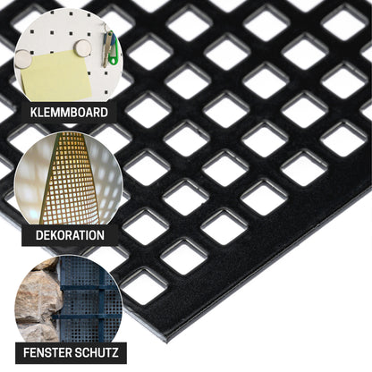 Lochblech Stahl Verzinkt Farbe Schwarz QG5-8 t=1,5mm