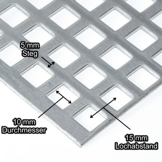 Lochblech Alu 1000 X 2000