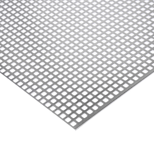 Aluminium Lochblech QG5-8 in 1,5 mm Stärke – Quadratlochung in geraden Reihen