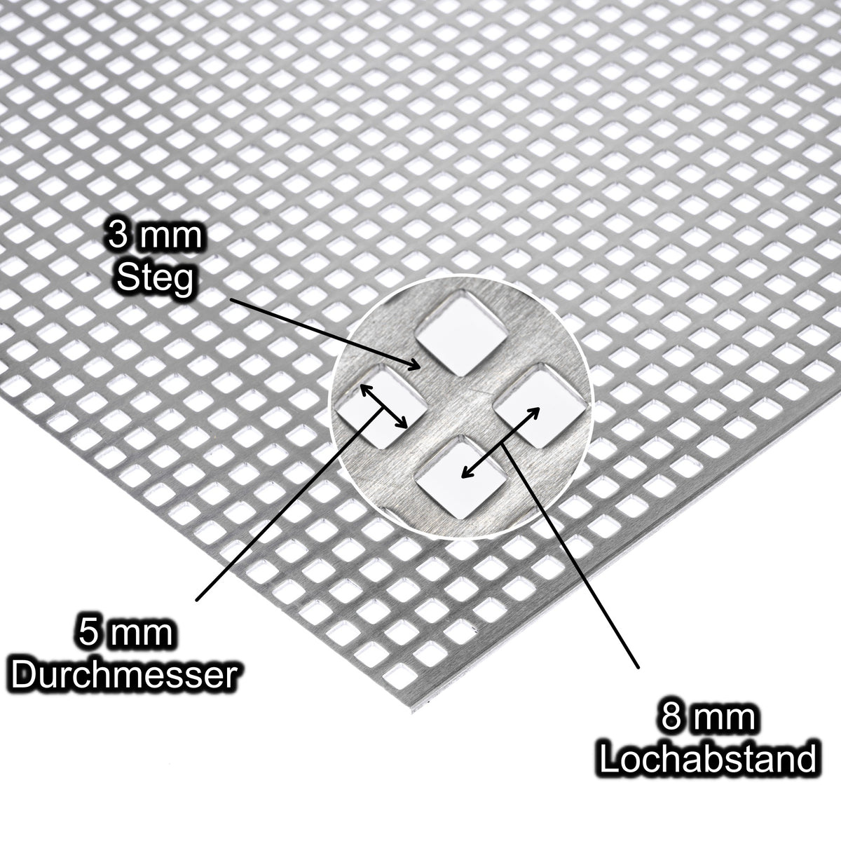 Geländerfüllung für Balkon und Treppe - Aluminium QG 10-15 2,0mm dick Geländerfüllung für Balkon und Treppe - Aluminium QG 10-15 2,0mm dick