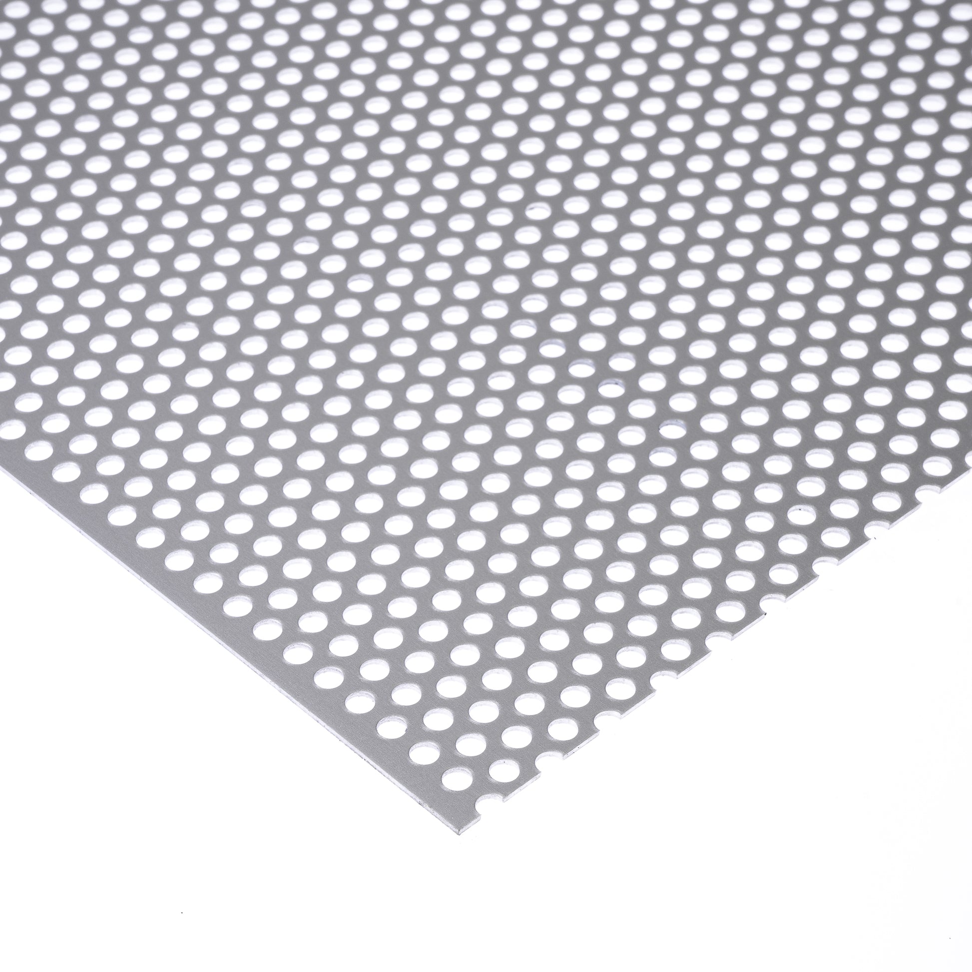Aluminium eloxiert Lochblech RV5-8 in 1,5 mm Stärke – Rundlochung in versetzten Reihen