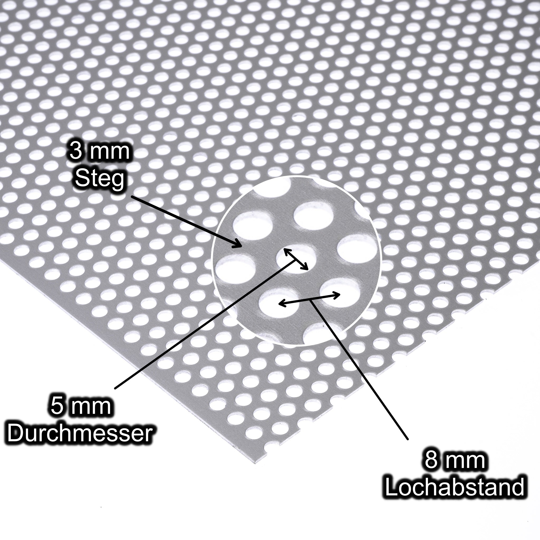 Alle Lochbleche als Plattenware (2x1m) – Bestell Dein Lochblech