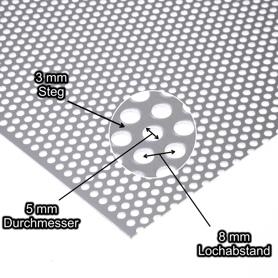 Alle Lochbleche als Plattenware (2x1m) – Bestell Dein Lochblech
