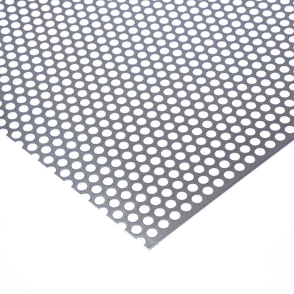 Aluminium Lochblech RV6-9 in 1,5 mm Stärke – Rundlochung in versetzen Reihen