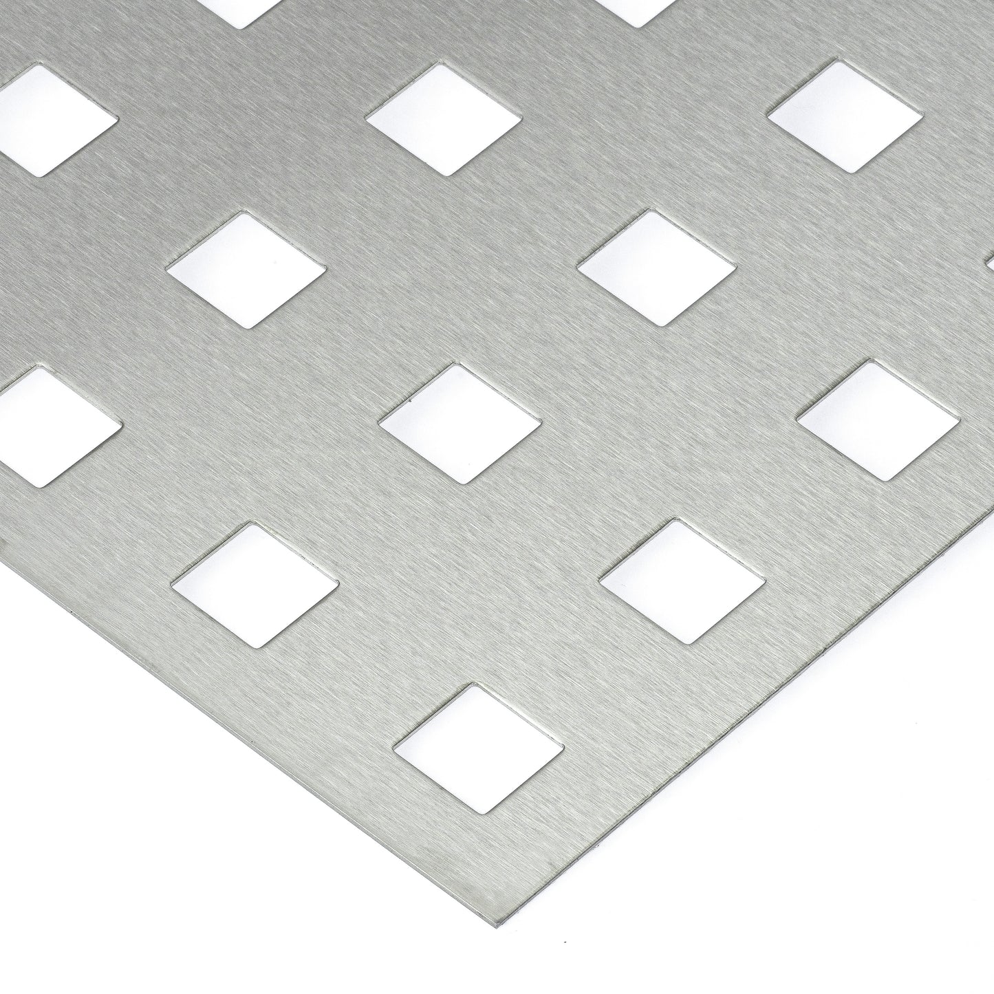Edelstahl Lochblech QG20-50 in 1,5 mm Stärke – Quadratlochung in geraden Reihen
