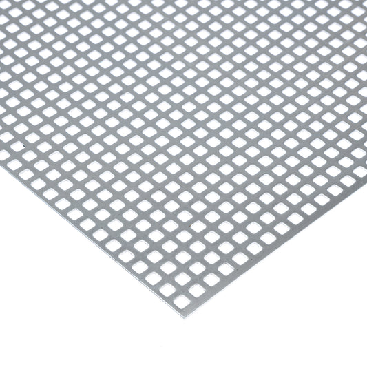 Edelstahl Lochblech RV5-8 in 1 mm Stärke – Rundlochung in versetzten Reihen