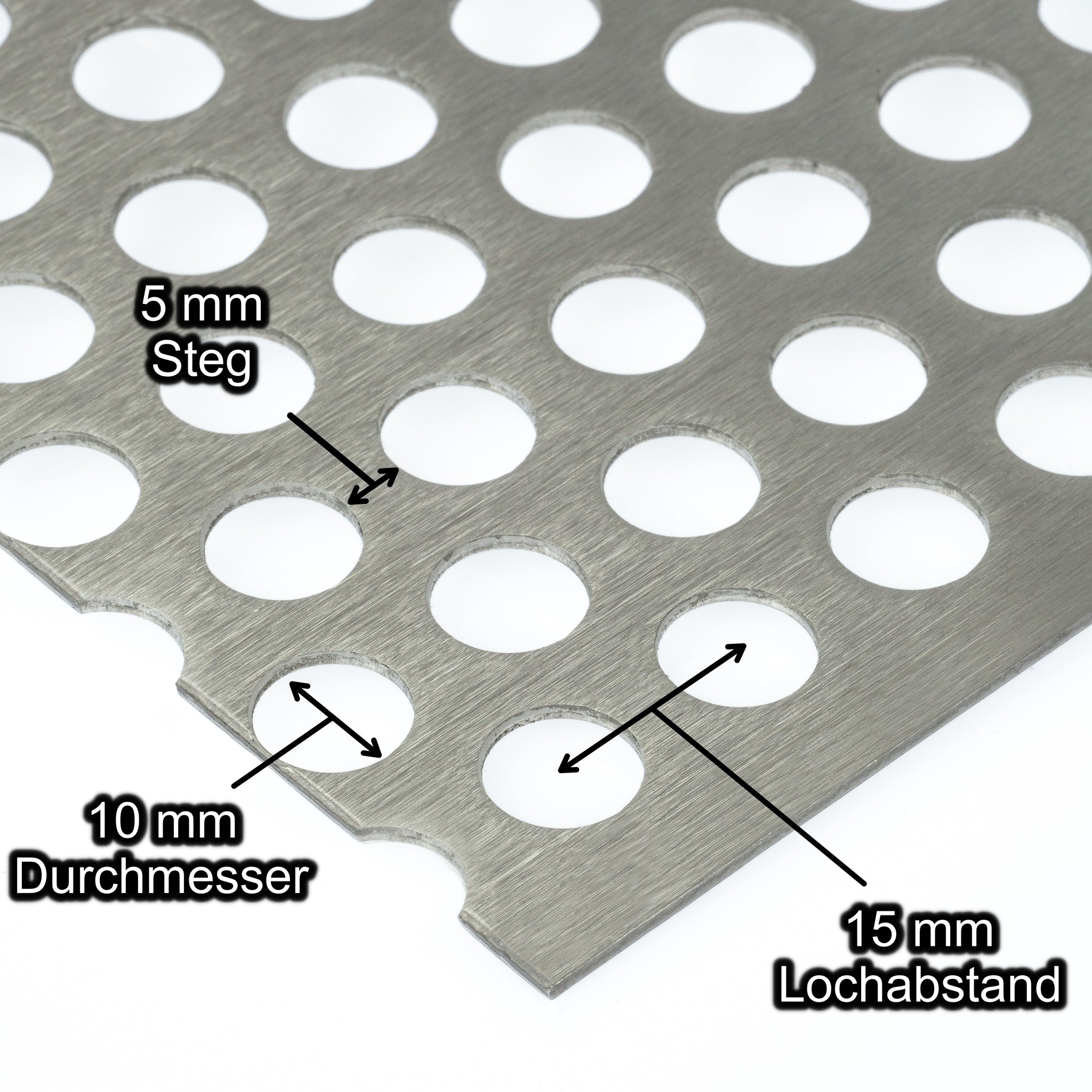 Edelstahl Lochblech Platte 2000 x 1000 mm - Geschliffen – Bestell Dein ...