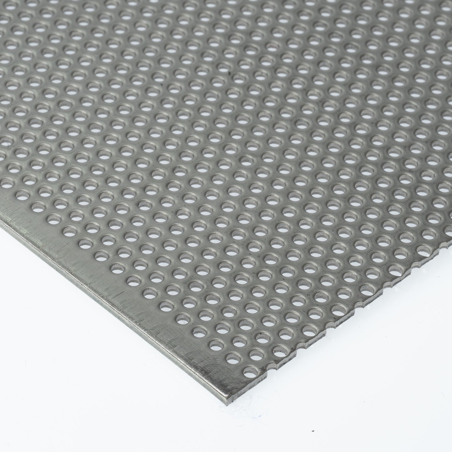Edelstahl Lochblech RV2-3,5 in 1,5 mm Stärke – Rundlochung in versetzten Reihen