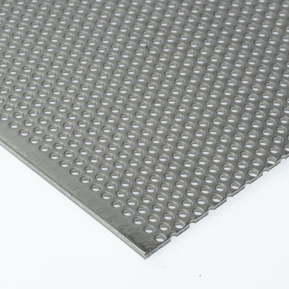 Edelstahl Lochblech RV2-3,5 in 1,5 mm Stärke – Rundlochung in versetzten Reihen