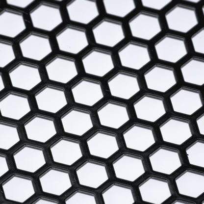 Lochblech Edelstahl Schwarz Hexagonal HV7-9 t=1,0mm