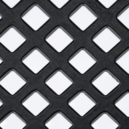 Lochblech Stahl Hexagonal HV6-6,7 200x200x1,5mm Pulverbeschichtet Schwarz  Blech