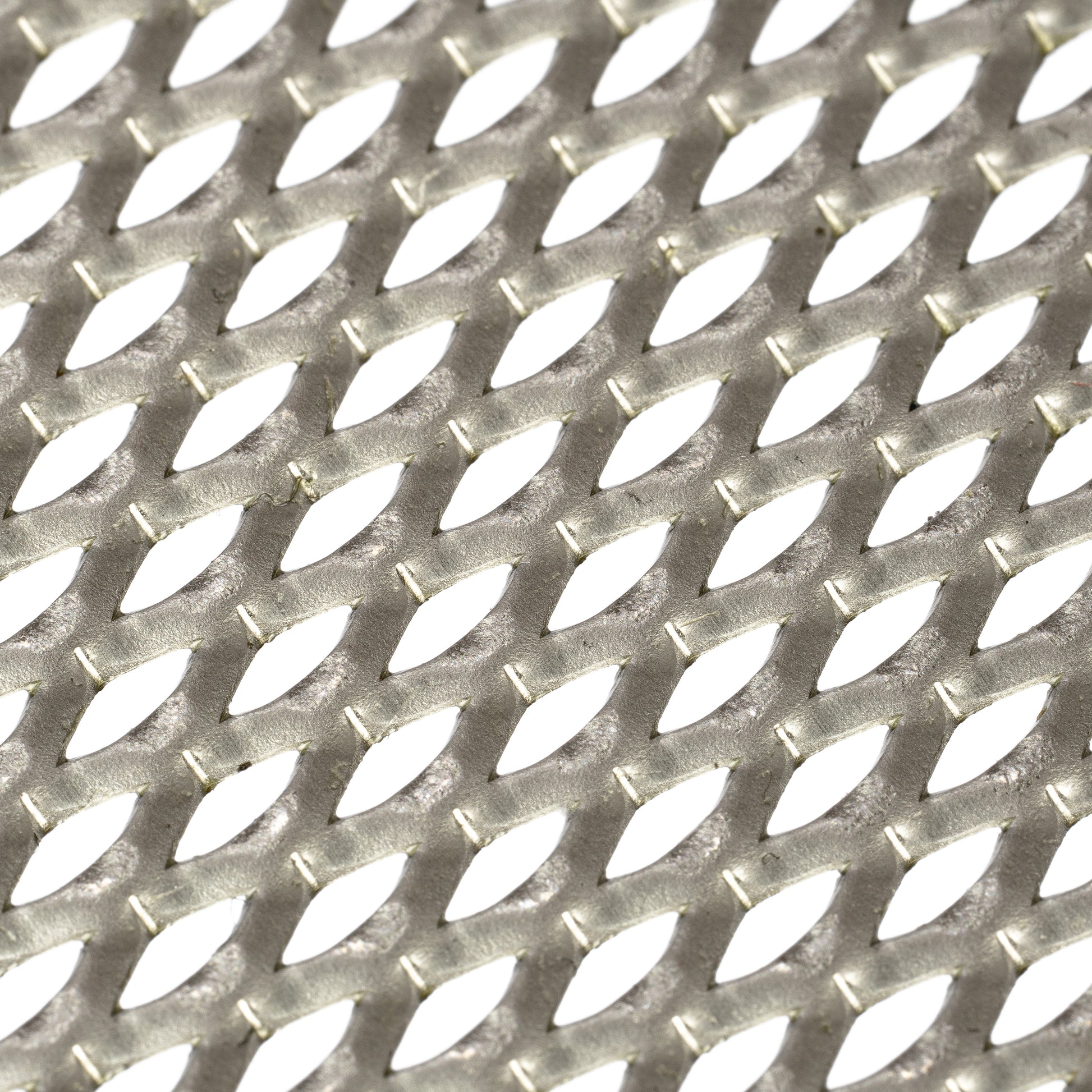 Edelstahl blank Streckmetall Flachgewalzt MW6x3,4x1x0,5 t=0,5mm