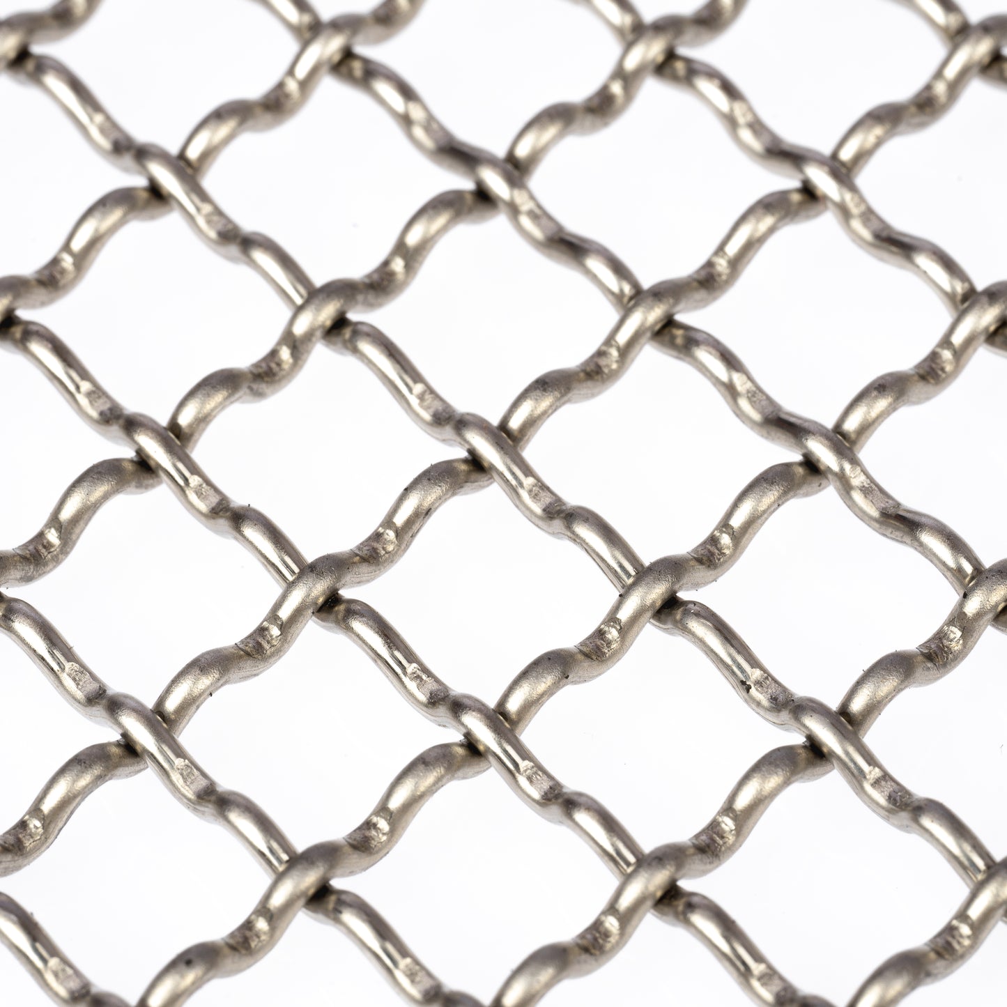 Wellengitter Edelstahl 1.4301 Blank MW10x10 t=2,0mm
