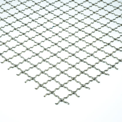 Wellengitter Edelstahl 1.4301 Blank MW20x20 t=2,5mm