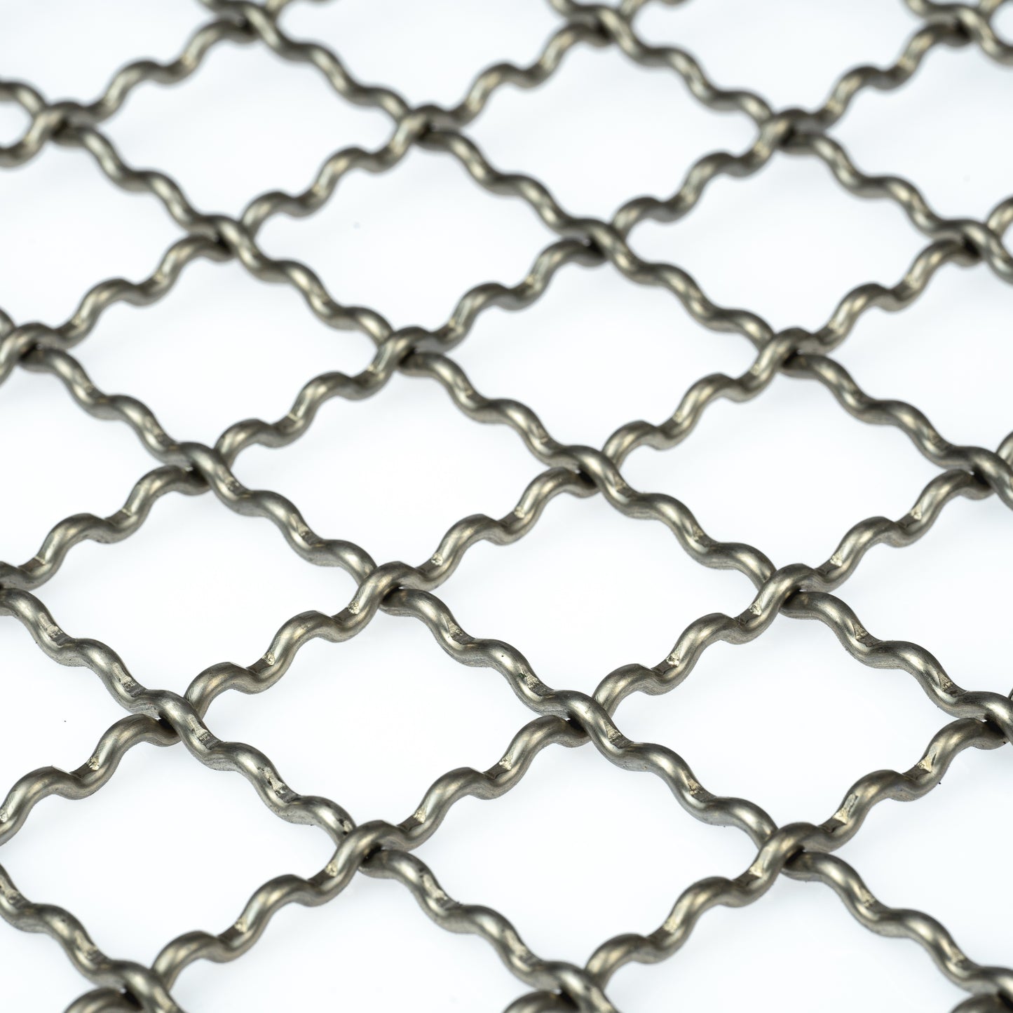Wellengitter Edelstahl 1.4301 Blank MW20x20 t=2,5mm