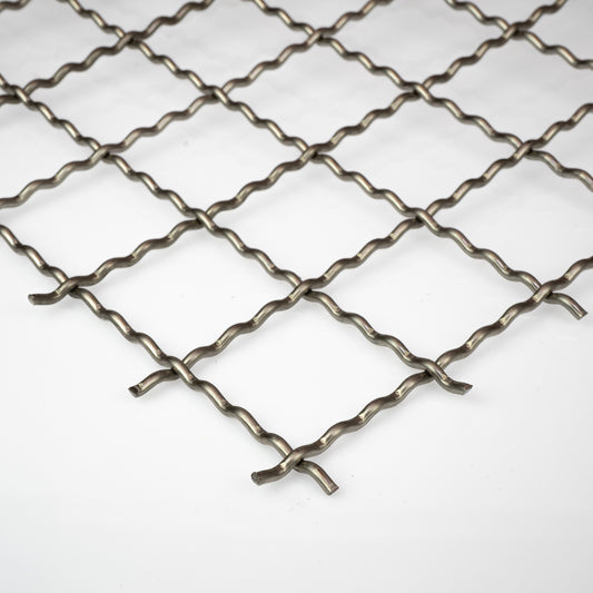 Edelstahl Wellengitter MW50x50 in 4 mm Drahtstärke