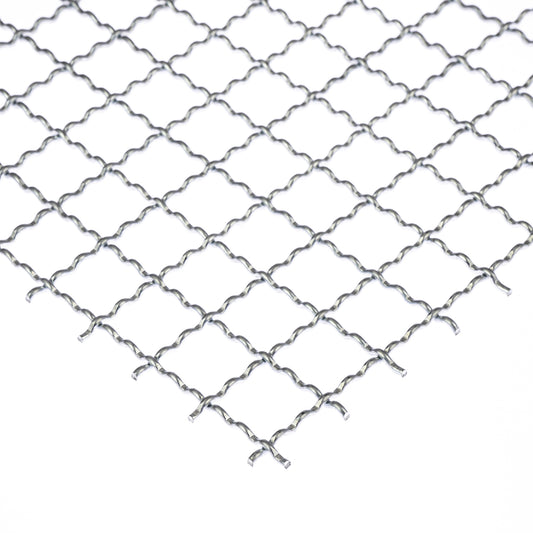 Stahl verzinkt Wellengitter MW20x20 in 2 mm Drahtstärke